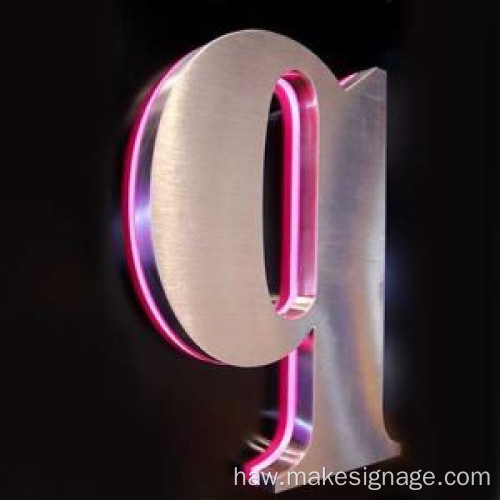 ʻO ka hōʻailona leka uila o Backlit Channel